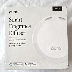 Pura 4 Smart Fragrance Diffuser White with 2 Capri‎ Blue Volcano Refills